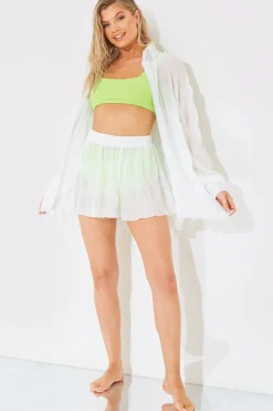 Crinkle High Waisted Floaty Shorts|In The Style New