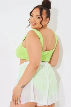 Crinkle High Waisted Floaty Shorts|In The Style New
