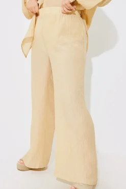 Crinkle Wide Leg Trousers|In the Style Clearance