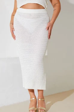 Crochet Midi Co-Ord Skirt|In the Style Outlet