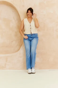 Crochet Tie Front Top|In The Style Outlet