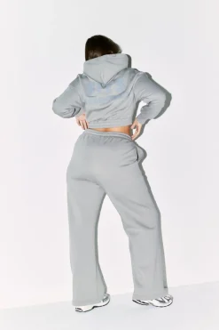 Cropped Drawstring Co-Ord Hoodie|Fits Clearance