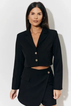 Cropped Tailored Blazer|In The Style New