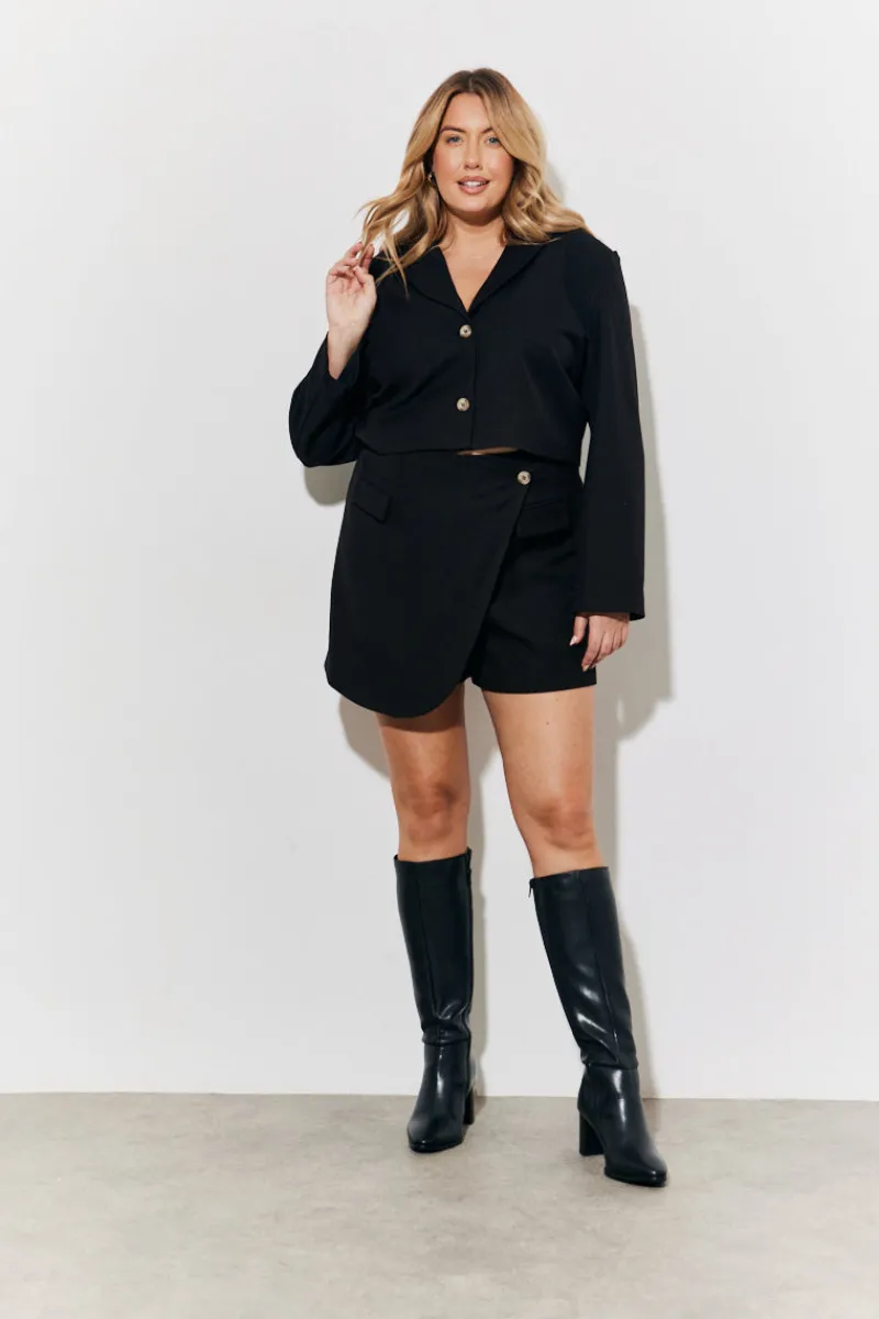 Cropped Tailored Blazer|In The Style New