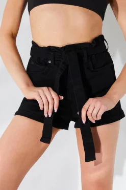 Denim Paper Bag Short|Fits