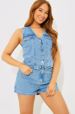 Denim Shorts|In the Style Sale