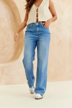 Denim Wide Leg Jeans|In The Style New