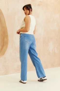 Denim Wide Leg Jeans|In The Style New