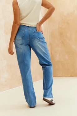 Denim Wide Leg Jeans|In The Style New