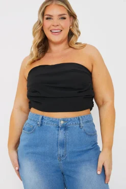 Draped Strapless Corset Top|In The Style Outlet