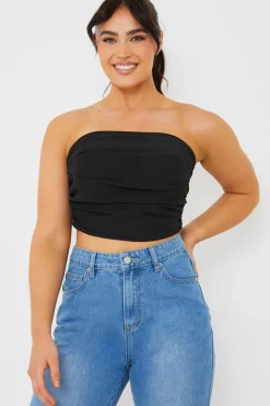 Draped Strapless Corset Top|In The Style Outlet