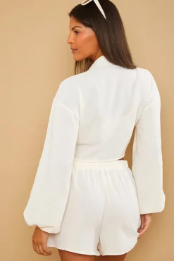 Drawstring Co-Ord Shorts|In the Style Discount