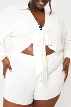 Drawstring Co-Ord Shorts|In the Style Discount