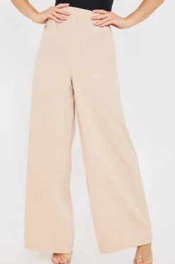 Elasticated Waist Wide Leg Trousers|In the Style