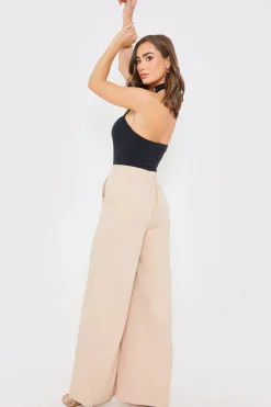 Elasticated Waist Wide Leg Trousers|In the Style