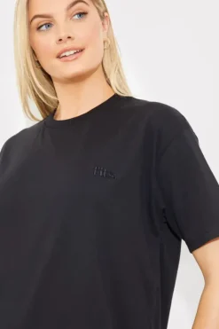 Embroidered Jersey Crew Neck T-Shirt|Fits Sale