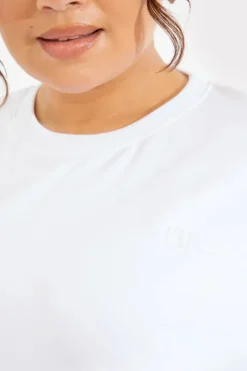 Embroidered Jersey Crew Neck T-Shirt|Fits Sale