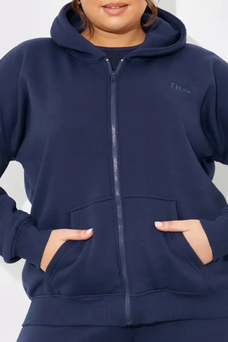 Embroidered Zip Up Jersey Jacket|In the Style Best