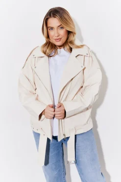 Faux Leather Biker Jacket|In the Style Clearance