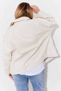Faux Leather Biker Jacket|In the Style Clearance