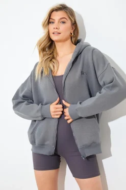FITS EMBROIDED ZIP UP JERSEY JACKET|In the Style New