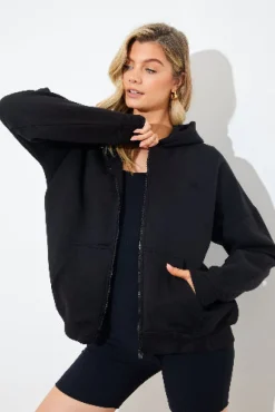 FITS EMBROIDED ZIP UP JERSEY JACKET|In the Style New
