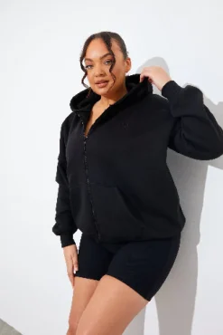 FITS EMBROIDED ZIP UP JERSEY JACKET|In the Style New