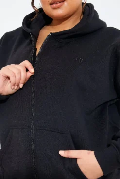 FITS EMBROIDED ZIP UP JERSEY JACKET|In the Style New