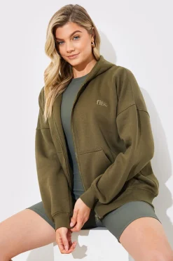 FITS EMBROIDED ZIP UP JERSEY JACKET|In the Style New