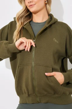 FITS EMBROIDED ZIP UP JERSEY JACKET|In the Style New