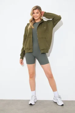 FITS EMBROIDED ZIP UP JERSEY JACKET|In the Style New