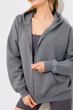 FITS EMBROIDED ZIP UP JERSEY JACKET|In the Style New