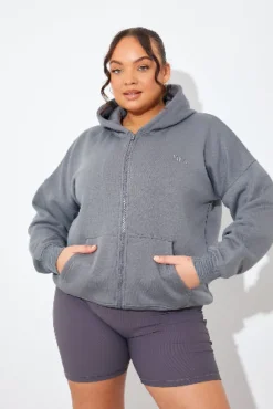 FITS EMBROIDED ZIP UP JERSEY JACKET|In the Style New