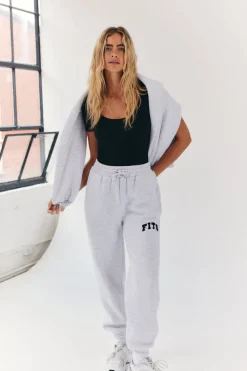 Embroidered Cuffed Joggers|Fits Hot