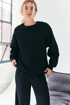 Tonal Embroidered Sweatshirt|Fits Clearance