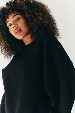 Tonal Embroidered Sweatshirt|Fits Clearance