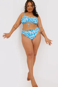 Floral High Leg Bikini Brief|In the Style Outlet