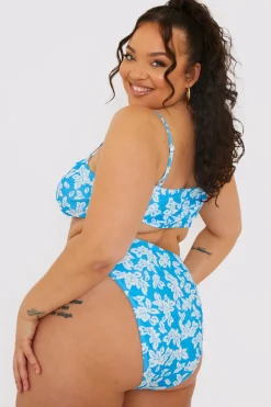 Floral High Leg Bikini Brief|In the Style Outlet
