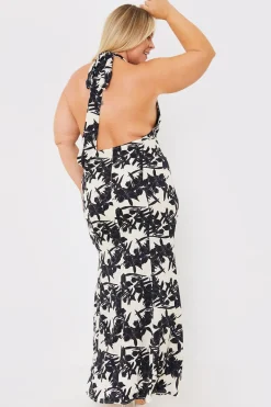 Floral Print Cowl Neck Maxi Dress|In the Style
