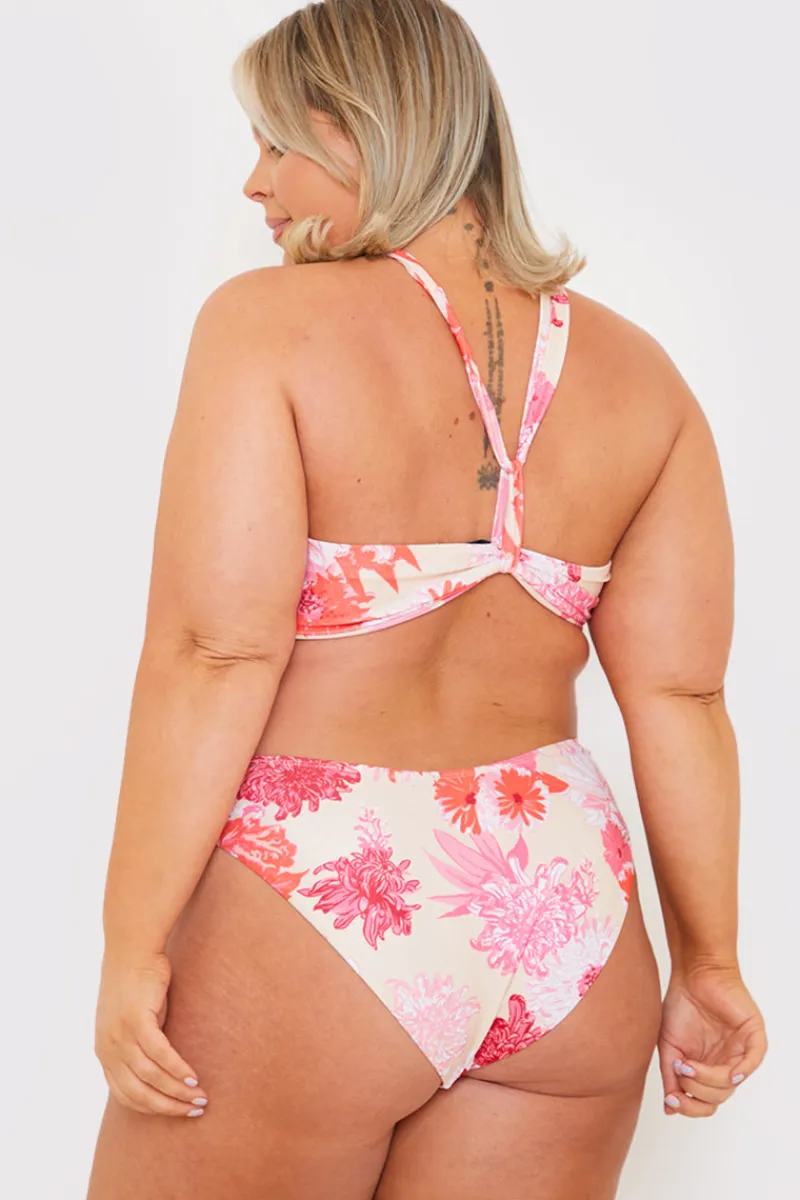 Floral Print Multiway Strap Ring Detail Bikini Top|In the Style Sale