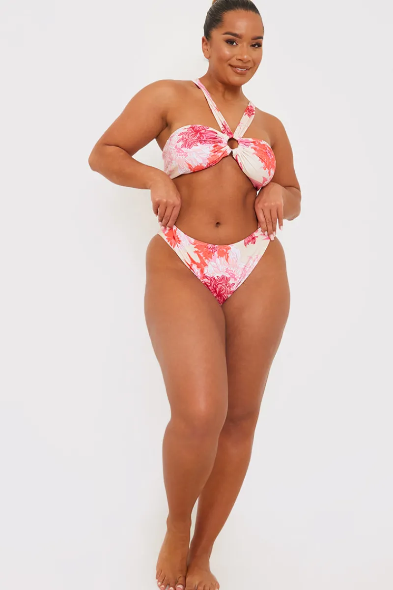 Floral Seamless Boomerang Bikini Bottom|In the Style Online