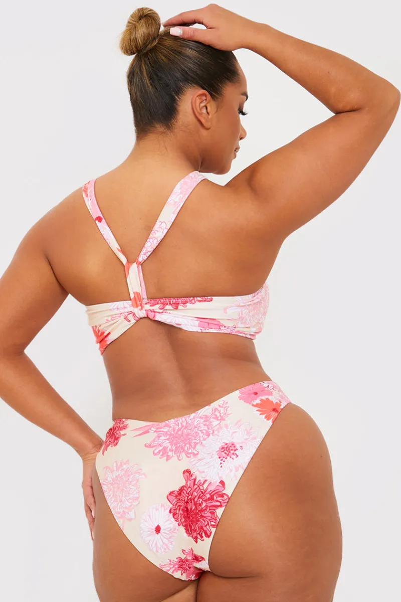 Floral Seamless Boomerang Bikini Bottom|In the Style Online