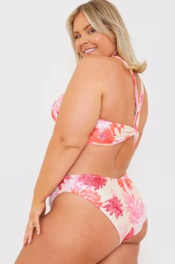 Floral Seamless Boomerang Bikini Bottom|In the Style Online