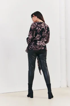 Floral Tie Waist Blouse|In The Style New