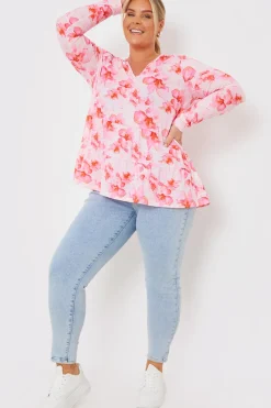 FLORAL TIERED JERSEY SMOCK TOP|In the Style Best