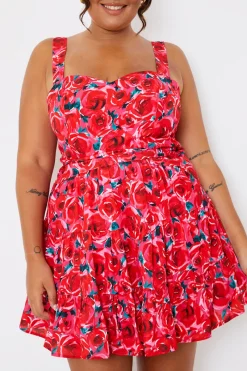 Floral Tiered Mini Dress|In the Style New