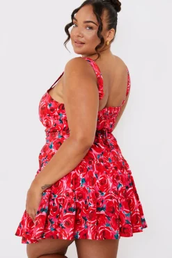 Floral Tiered Mini Dress|In the Style New