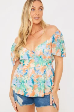 Floral Wrap Blouse|In the Style Sale