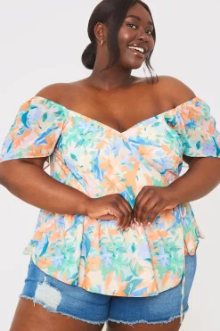 Floral Wrap Blouse|In the Style Sale