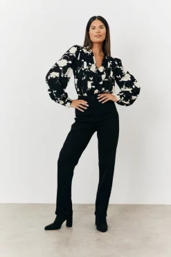 Floral Wrap Bodysuit|In The Style Outlet
